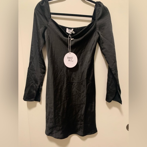 NWT Princess Polly Star Power Black Mini Dress Size 2 - Picture 2 of 3